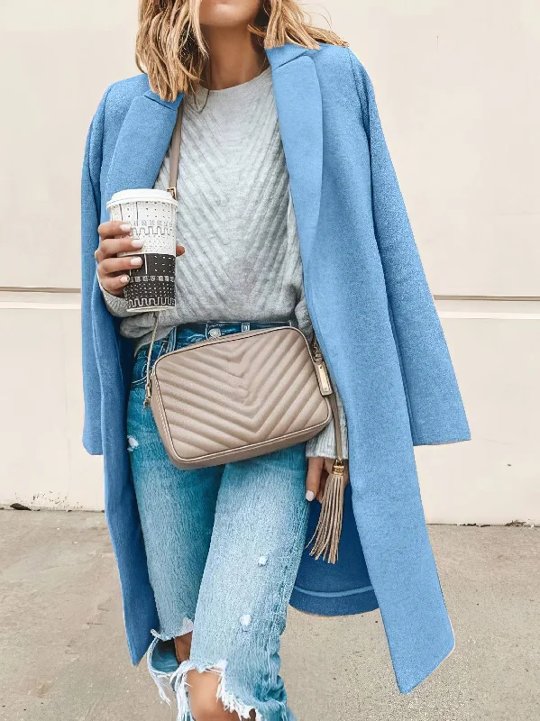 Pocket Plaid Coat Tweed Herringbone Houndstooth
