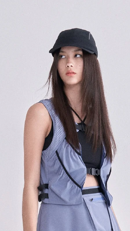 Quick Dry Mesh Outdoor Waistcoat Trendy Hooded Waistcoat Vest