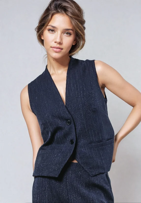 SHARP WAISTCOAT GREY Comfortable Knitted Waistcoat Vest