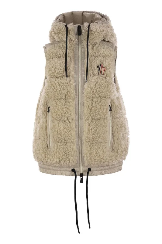 Teddy-effect padded waistcoat Classic Longline Waistcoat Vest