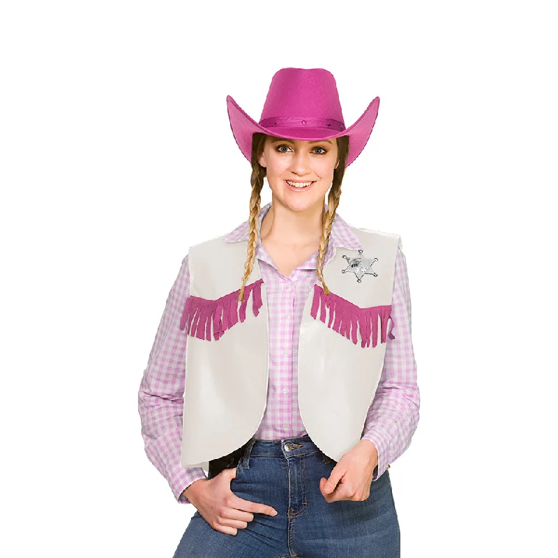 White Cowgirl Sheriff Waistcoat Elegant Tailored Waistcoat Vest