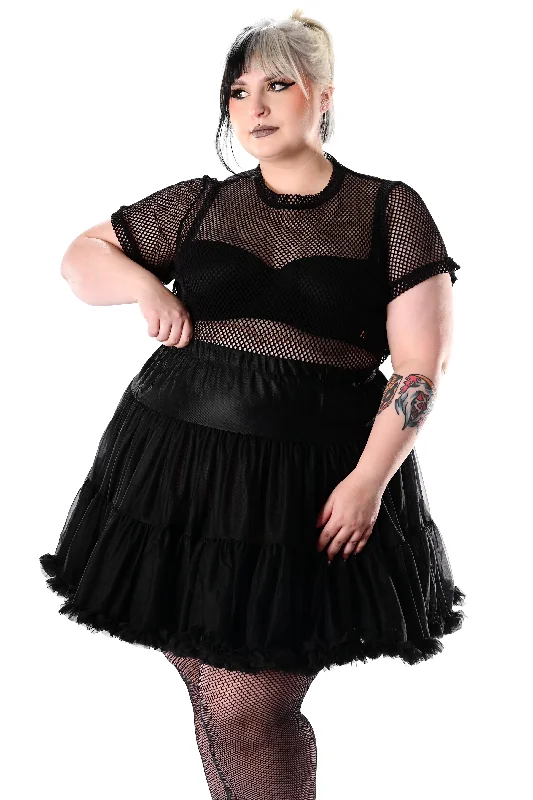 Black Petticoat Blouse Shirt Tunic