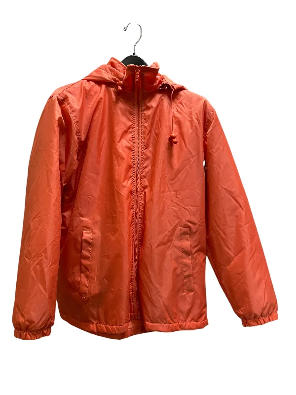 Coat Other By Totes In Orange, Size: M Plaid Tartan Floral