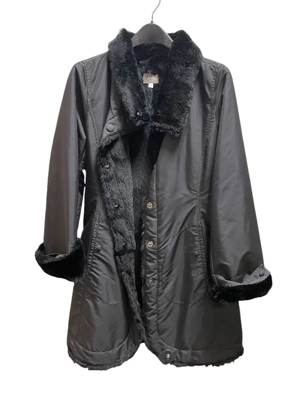 Coat Peacoat By Armani Collezoni In Black, Size: M Parka Anorak Hoodie