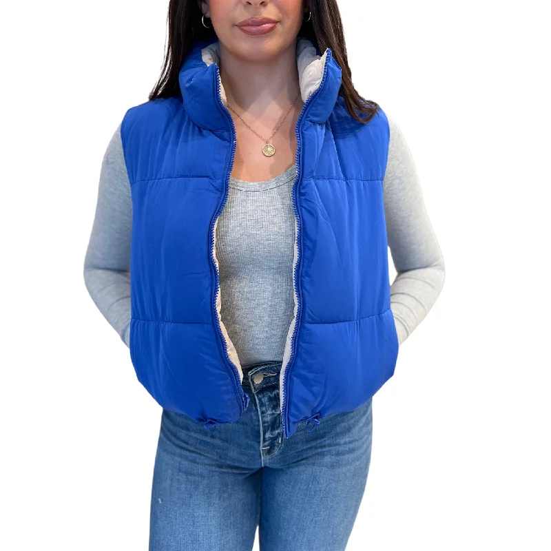 CSS - Puffer Vest Hooded Long Vest