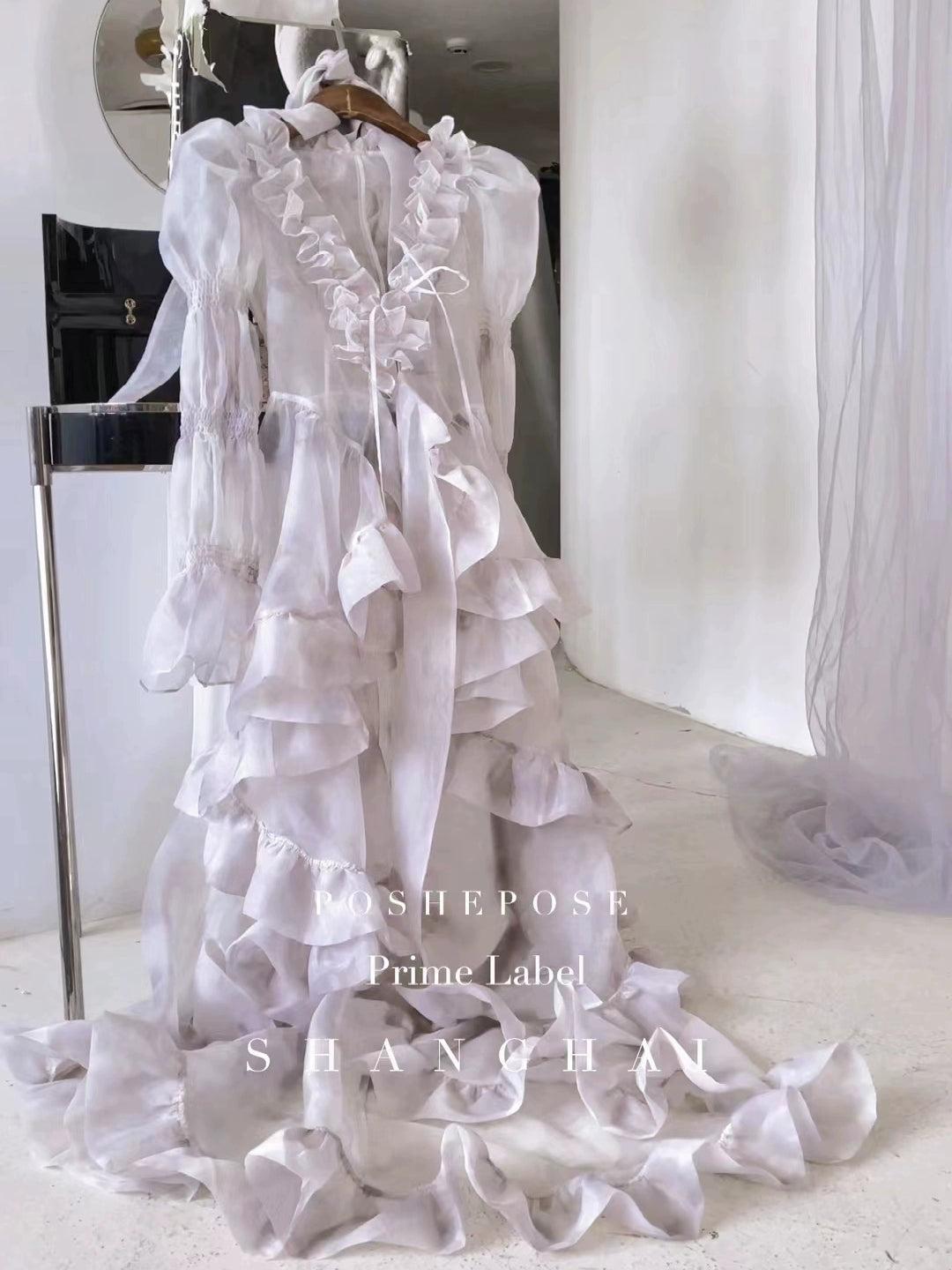 (BFM)POSHEPOSE~Iris Mind~Gorgeous Lolita Shawl High-end Chiffon Coat Warm Knit Shawl Wrap (BFM)POSHEPOSE~Iris Mind~Gorgeous Lolita Shawl High-end Chiffon Coat Warm Knit Shawl Wrap