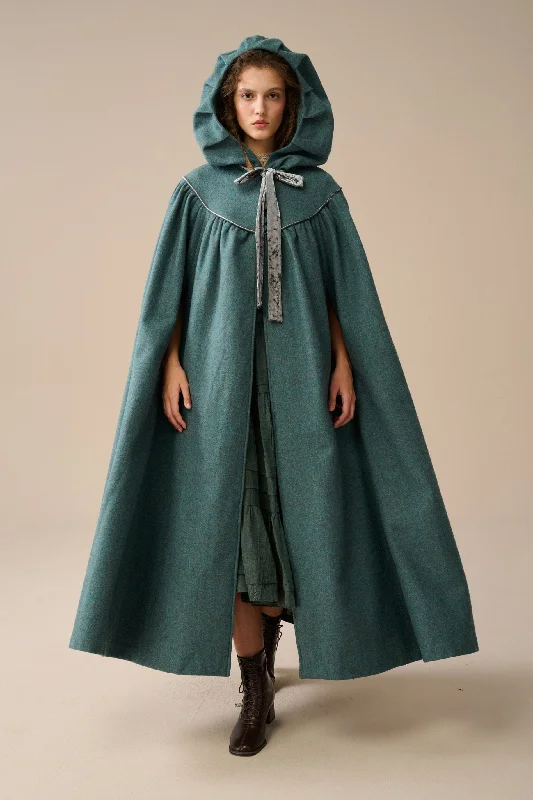 Perfumer 33 | hooded wool cloak Hoodie with Elastic Waist Stretchable Comfortable