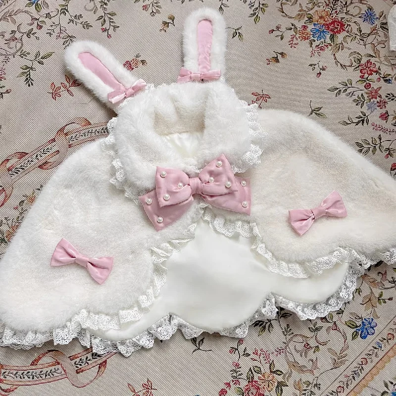 Letters from Unknown Star~Kawaii Lolita Cape Winter Lolita Shawl Daily Stylish Pashmina Shawl Wrap