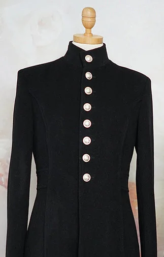 coat without scarf with embroideries scarf (woolen fabric)