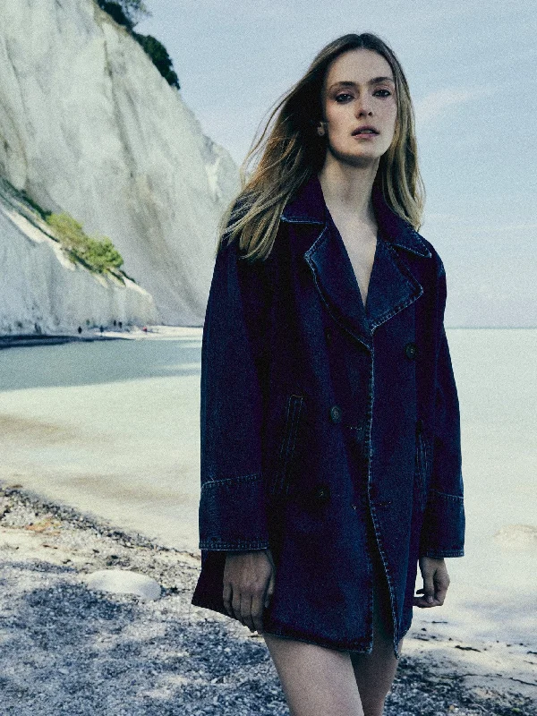 Ricky Peacoat in Atlantic Bolero Crop Top Camisole