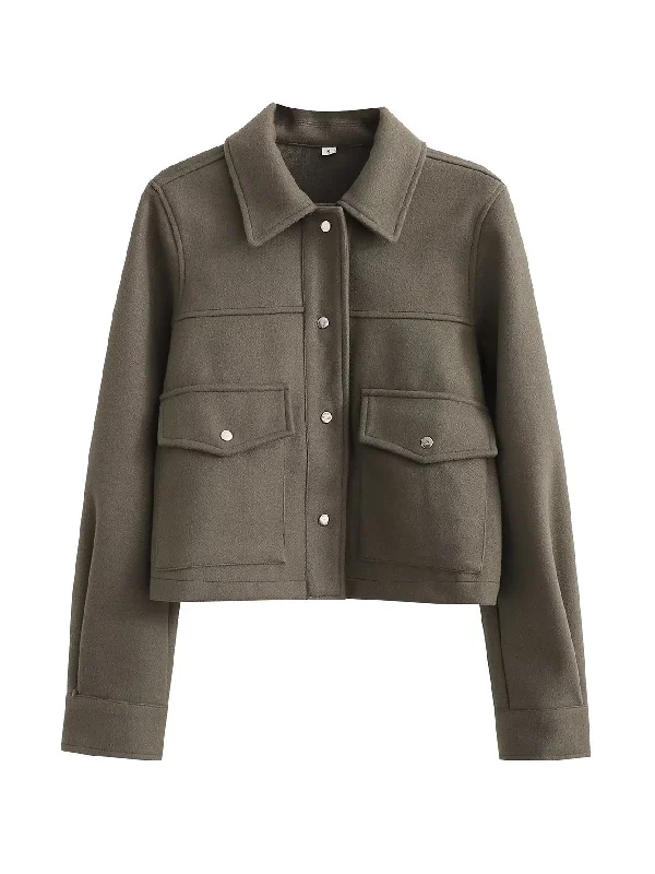 Znbbw Spring New Casual Loose Solid Color Short Tweed Coat Square Neck One-Shoulder Off-the-Shoulder Znbbw Spring New Casual Loose Solid Color Short Tweed Coat Square Neck One-Shoulder Off-the-Shoulder