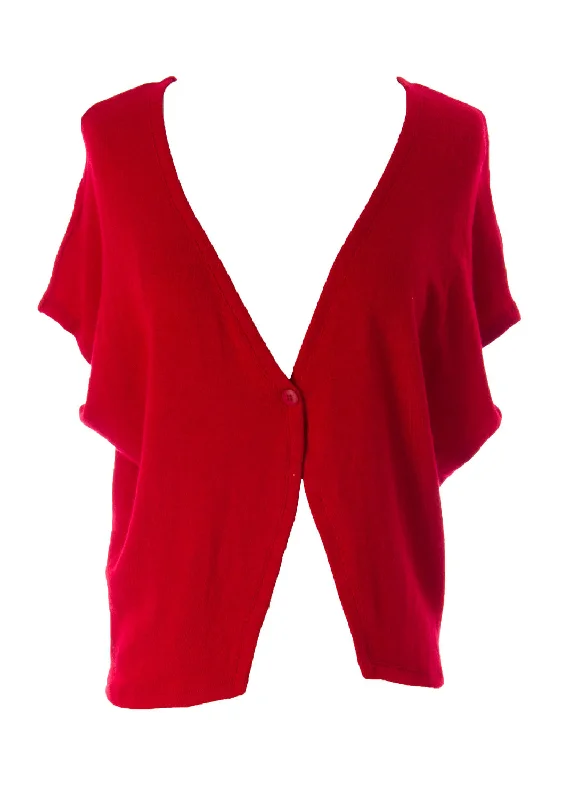 Lunn Women's Basil Short Sleeve Knit Waistcoat Cerise Trendy Utility Waistcoat Jacket Lunn Women's Basil Short Sleeve Knit Waistcoat Cerise Trendy Utility Waistcoat Jacket