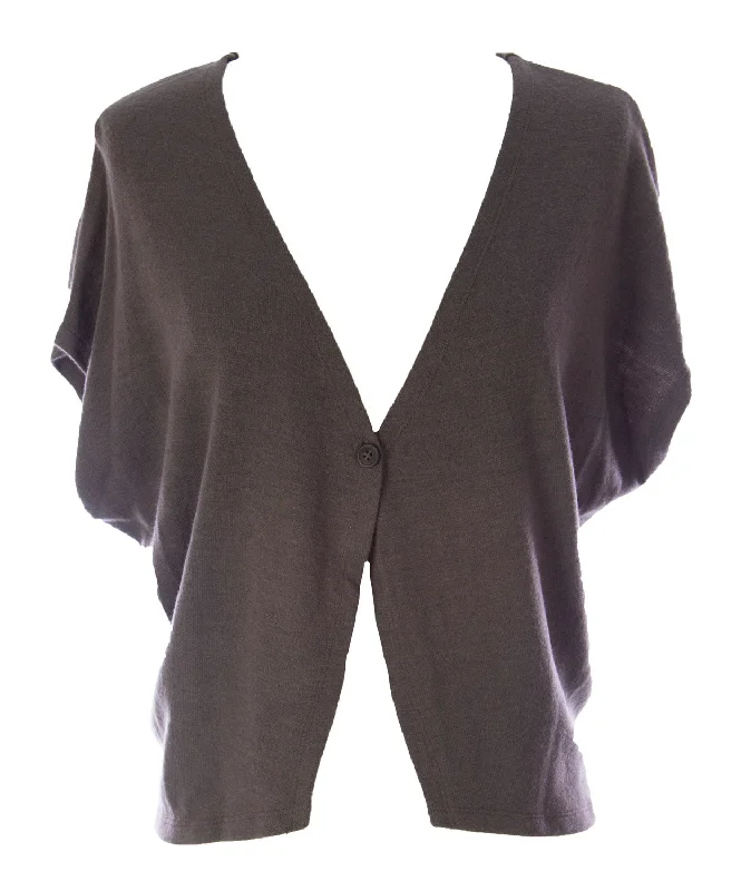 Lunn Women's Claire Dolman Sleeve Knit Waistcoat Moka Stylish Velvet Waistcoat Jacket Lunn Women's Claire Dolman Sleeve Knit Waistcoat Moka Stylish Velvet Waistcoat Jacket