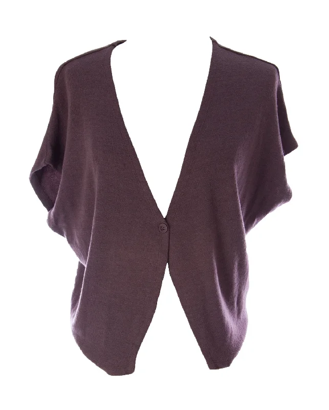 Lunn Women's Claire Dolman Sleeve Knit Waistcoat Prunelle Chic Fleece Waistcoat Jacket Lunn Women's Claire Dolman Sleeve Knit Waistcoat Prunelle Chic Fleece Waistcoat Jacket