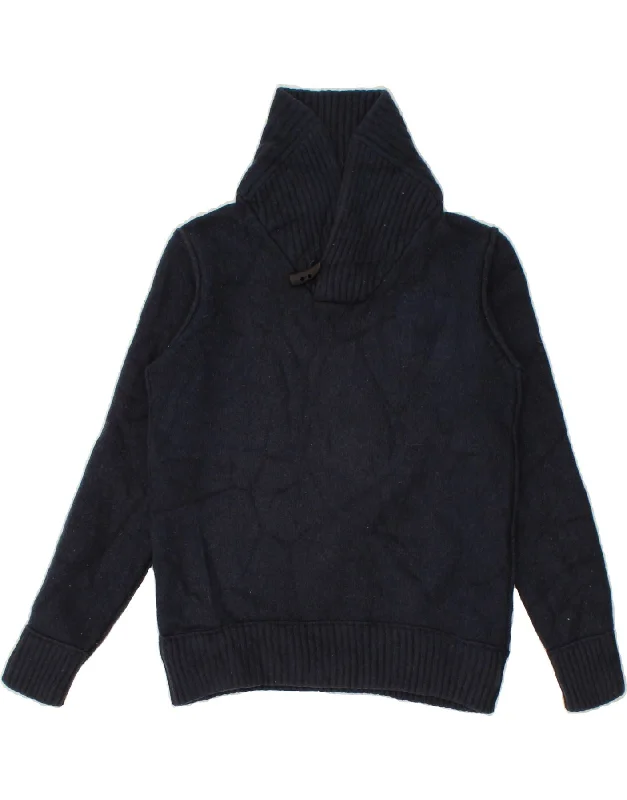 FAT FACE Womens Shawl Neck Jumper Sweater UK 14 Medium Navy Blue Chic Floral Print Shawl FAT FACE Womens Shawl Neck Jumper Sweater UK 14 Medium Navy Blue Chic Floral Print Shawl