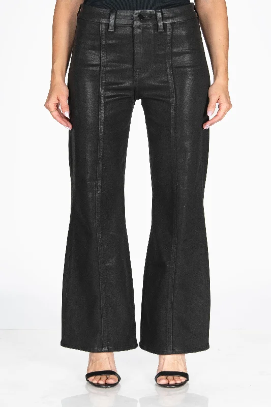 HARLOWE BLACK COATED Pleated Ruffled tiered