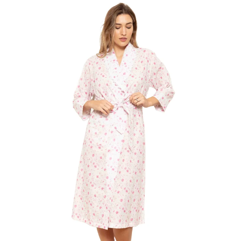 Cottonreal Women's KIKI Super Voile Mini Rose Pink Grace Shawl Robe Trendy Crochet Shawl Scarf Cottonreal Women's KIKI Super Voile Mini Rose Pink Grace Shawl Robe Trendy Crochet Shawl Scarf