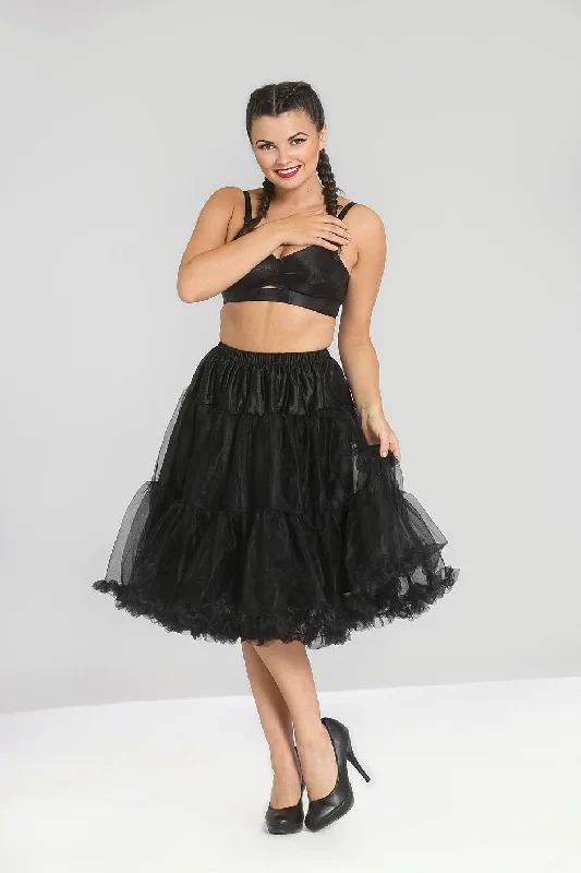 Polly Petticoat in Black by Hell Bunny Hooded Caped Scarf