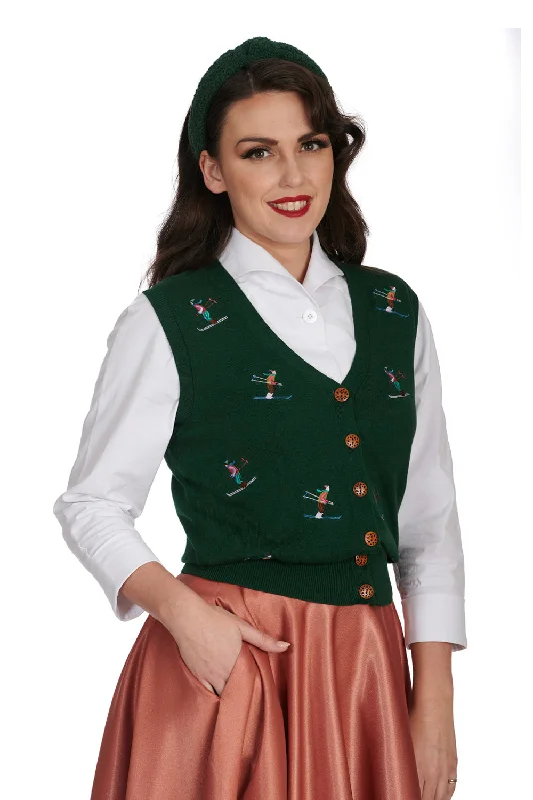Ski Snow Knit Waistcoat Comfortable Quilted Waistcoat Vest