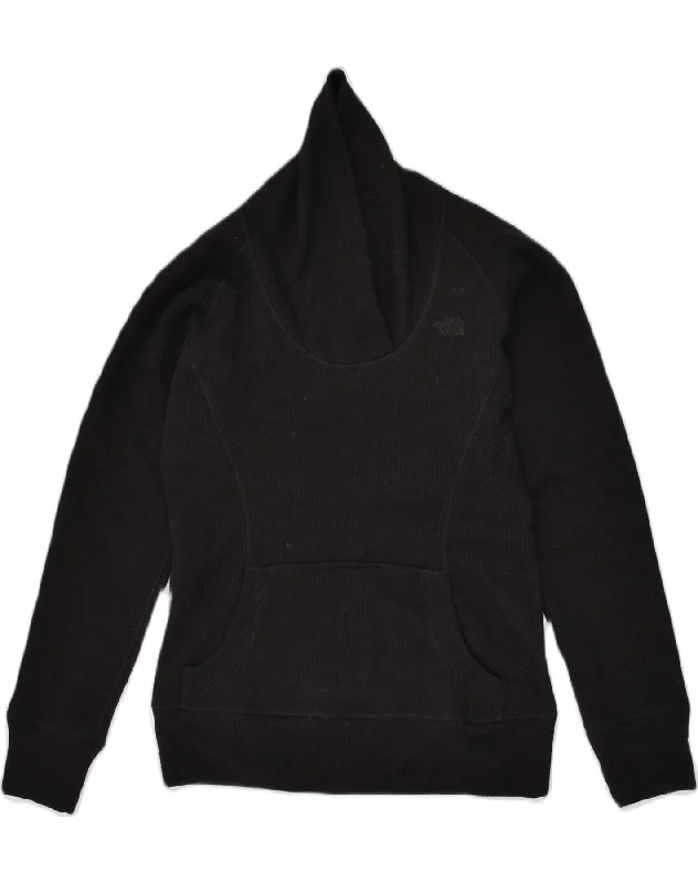 THE NORTH FACE Womens Shawl Neck Jumper Sweater UK 14 Medium Black Soft Knit Shawl Poncho THE NORTH FACE Womens Shawl Neck Jumper Sweater UK 14 Medium Black Soft Knit Shawl Poncho