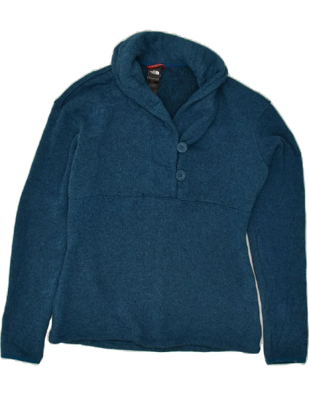 THE NORTH FACE Womens Shawl Neck Jumper Sweater UK 14 Medium Blue Cotton Classic Plain Shawl Wrap THE NORTH FACE Womens Shawl Neck Jumper Sweater UK 14 Medium Blue Cotton Classic Plain Shawl Wrap