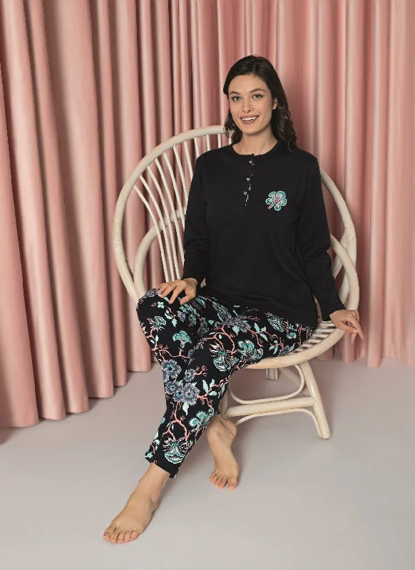 Women's Pajama Set Mother Interlok Lower Shawl Pattern Cotton Seasonal W30042259 Stylish Cashmere Shawl Wrap Women's Pajama Set Mother Interlok Lower Shawl Pattern Cotton Seasonal W30042259 Stylish Cashmere Shawl Wrap