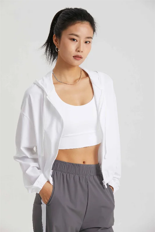 WT1512-Spring/summer sun protection clothing women's short sports coat with hooded draw rope UV protection outdoor sun protection yoga clothing A-Line Ball Gown Mermaid WT1512-Spring/summer sun protection clothing women's short sports coat with hooded draw rope UV protection outdoor sun protection yoga clothing A-Line Ball Gown Mermaid
