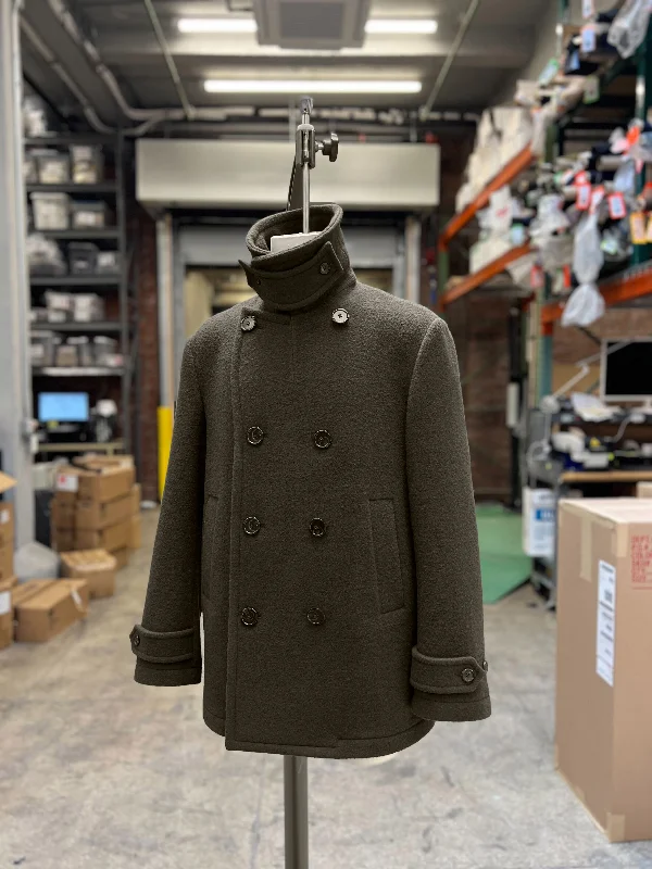 Peacoat Raincoat Turtleneck Coat Wrap Coat