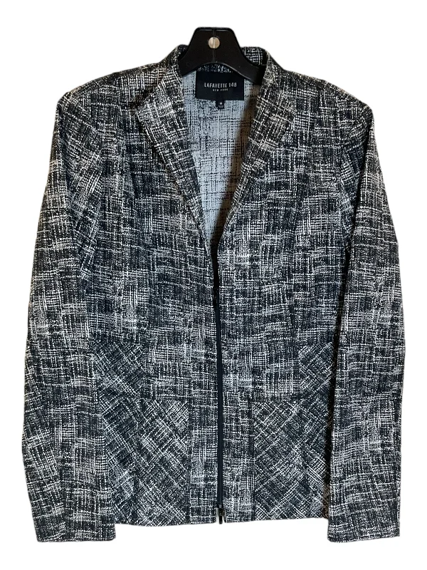 Black & Cream Blazer Lafayette 148, Size L Women's Fashion Blazer
