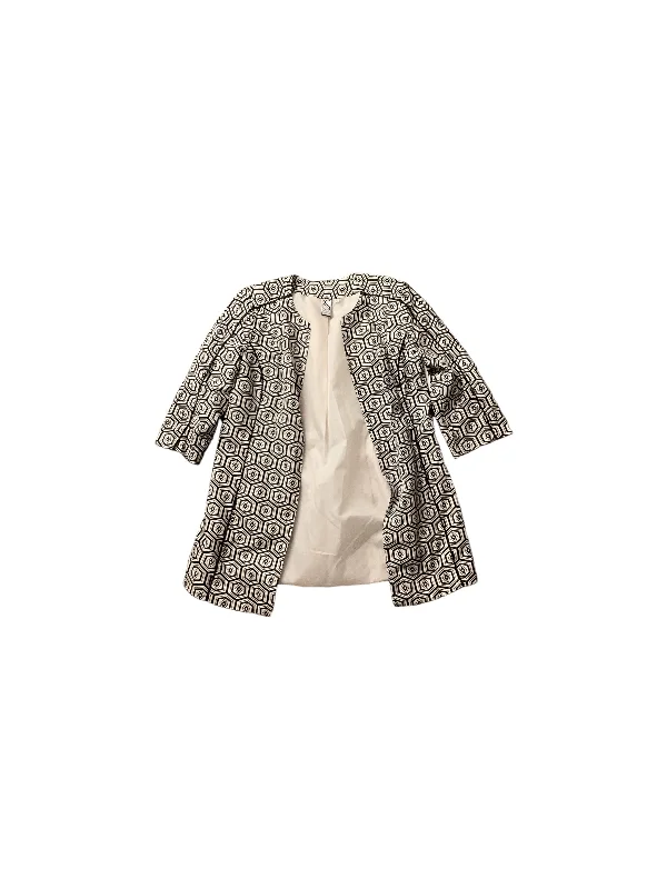 Black & Cream Blazer Silkland, Size M Women's Classic Blazer