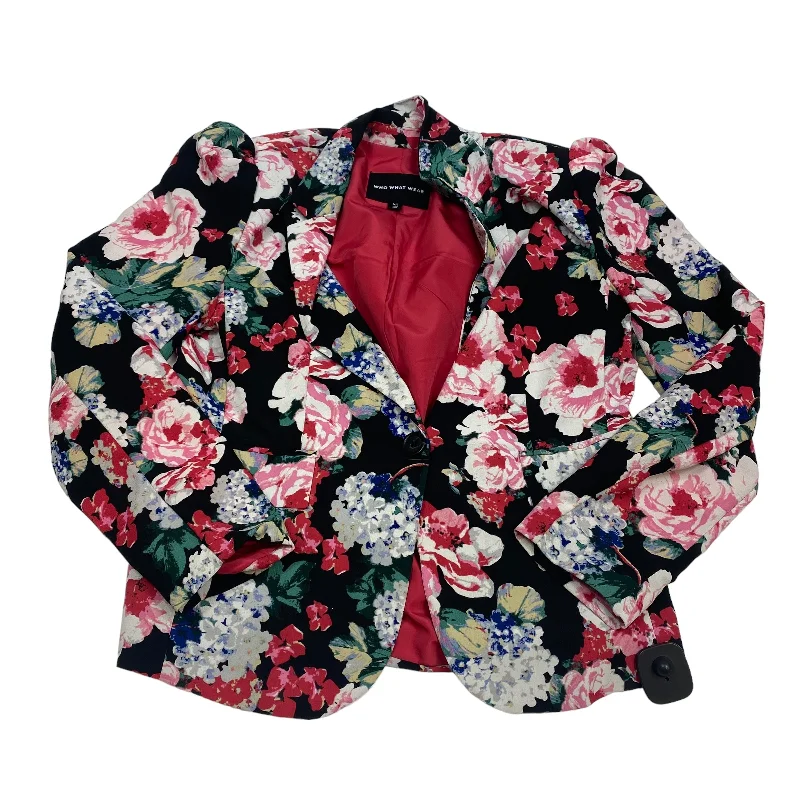 Black & Pink Blazer Who What Wear, Size M Slim Fit Blazer