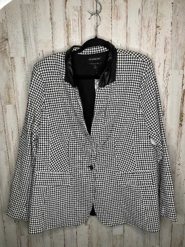 Black & White Blazer Lane Bryant, Size 2x Women's Unique Blazer