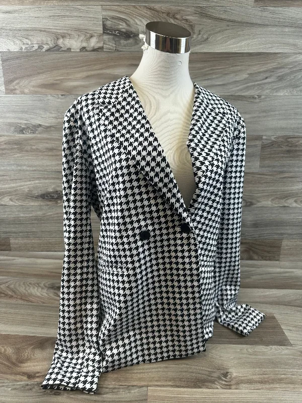 Black & White Blazer Marled, Size M Women's Elegant Suit