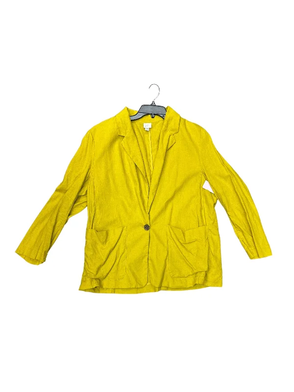 Blazer By A New Day In Green, Size: Xxl Women's Premium Blazer