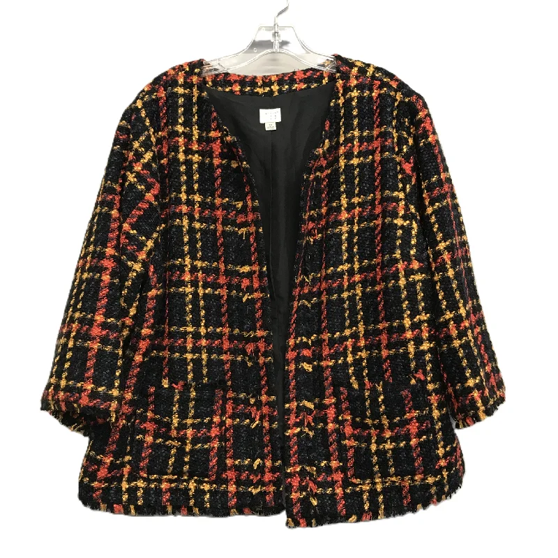 Blazer By A New Day In Plaid Pattern, Size: 2x Women's Trendy Suit