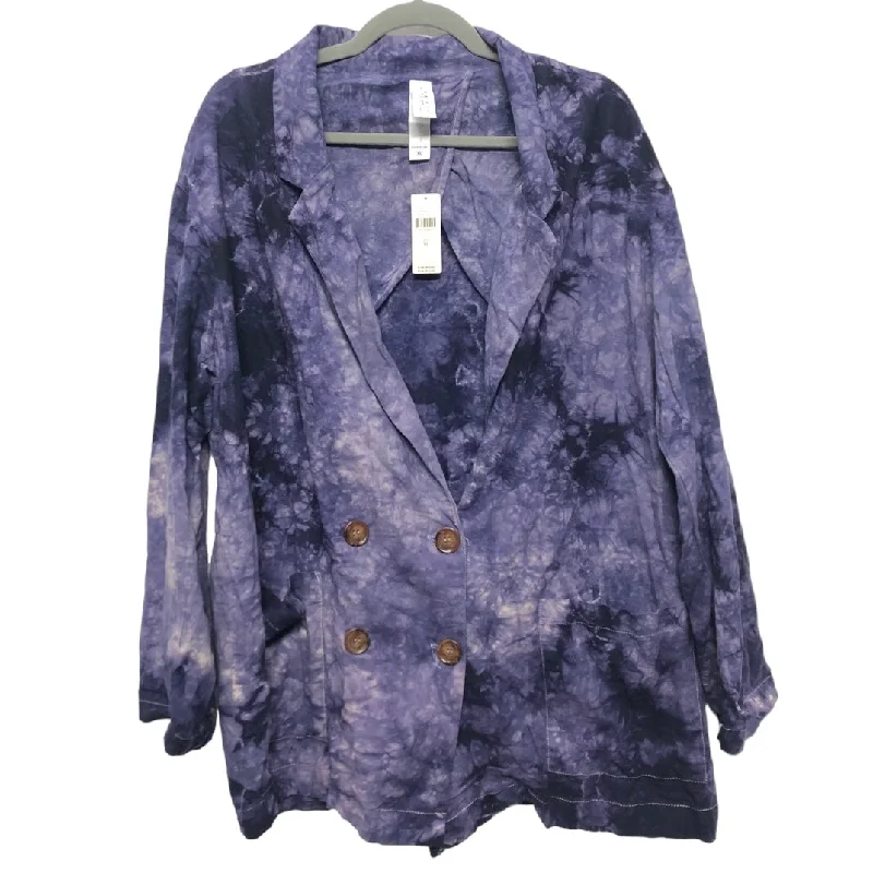 Blazer By Amadi In Purple, Size: Xl Women's Trendy Jacket