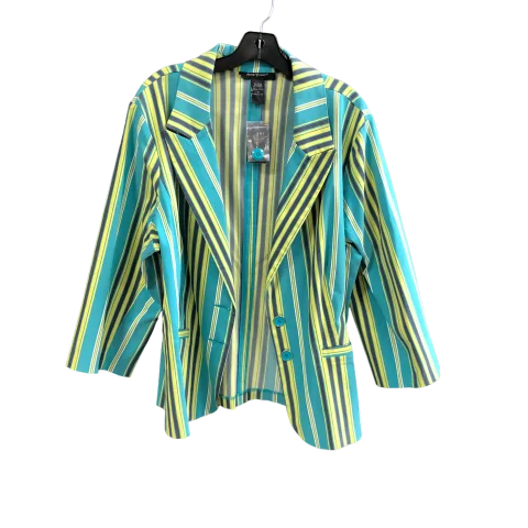Blazer By Ashley Stewart In Striped Pattern, Size: 18 Women's Casual Suit