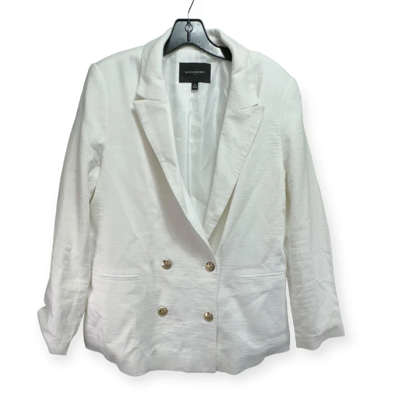 Blazer By Banana Republic In White, Size: 12 Women's Classic Blazer