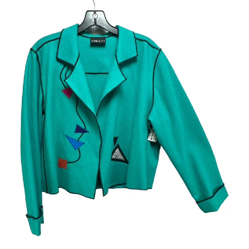 Blazer By Beppa In Green, Size: M Women's High-End Blazer