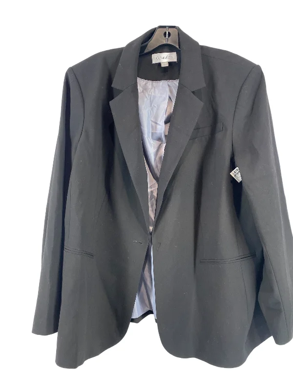 Blazer By Calvin Klein In Black, Size: 22 Women's Business Blazer