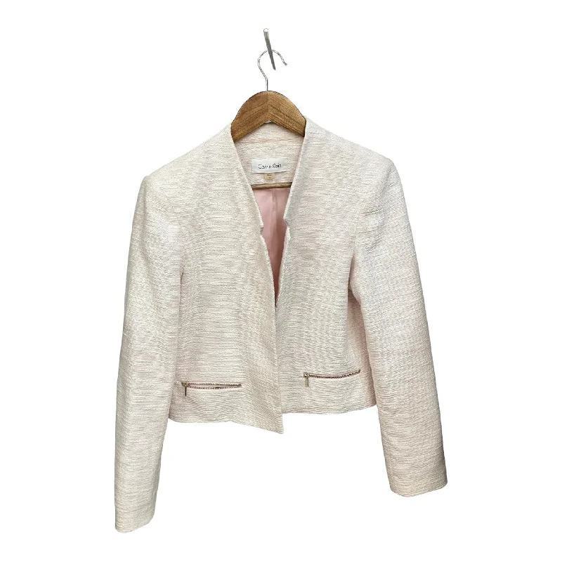 Blazer By Calvin Klein In Pink, Size: M Winter Women's Blazer