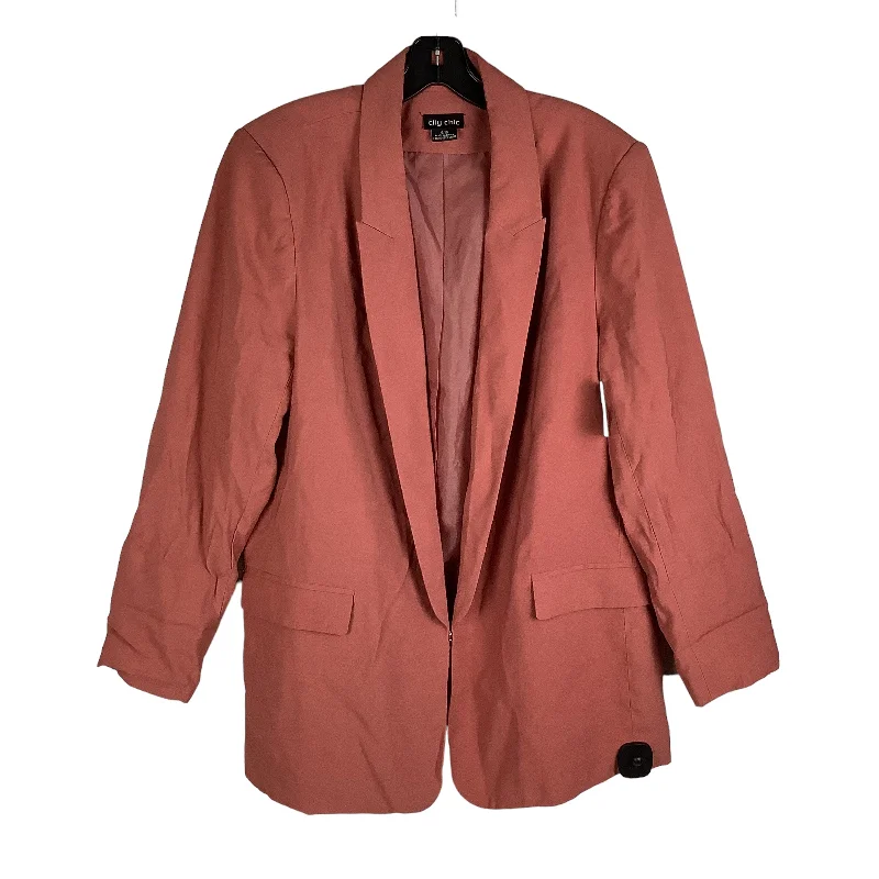 Blazer By City Chic In Pink, Size: 16 Women's Trendy Jacket