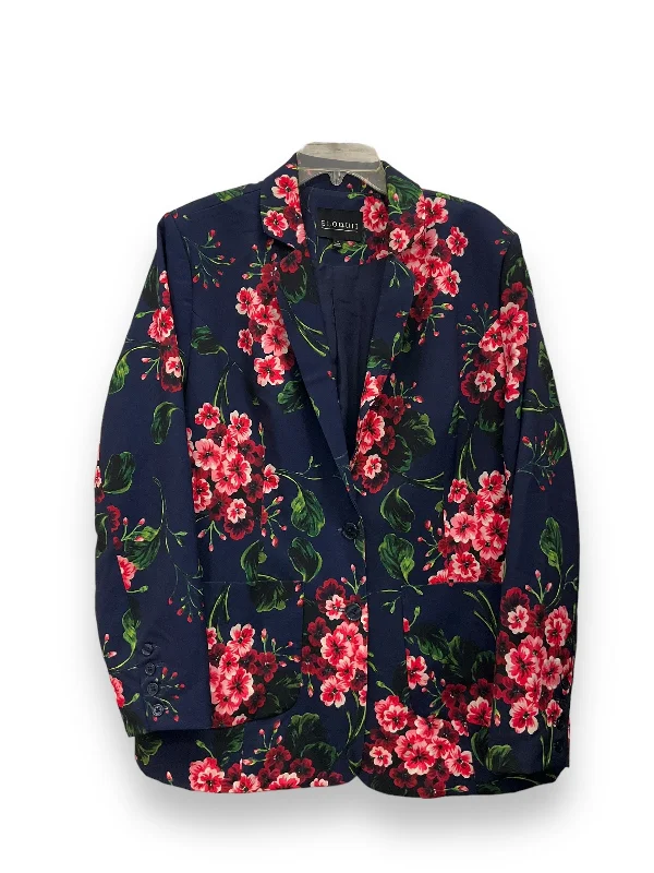 Blazer By Eloquii In Floral Print, Size: Xl Women's Custom Jacket