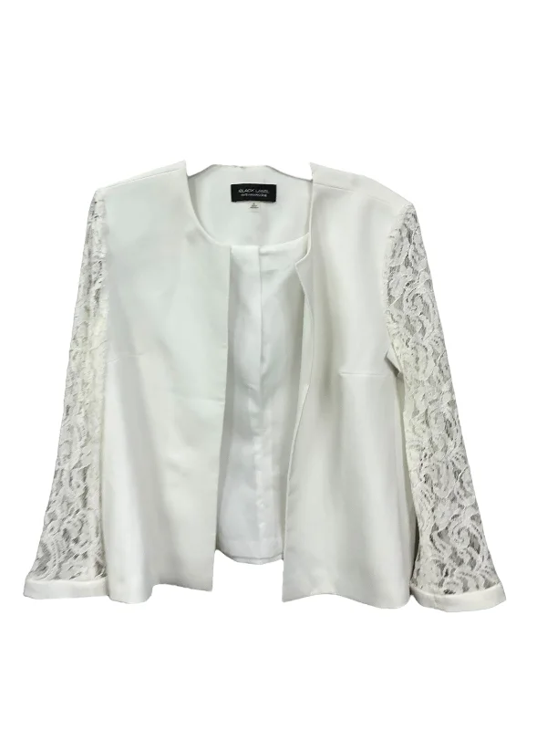 Blazer By Evan-picone In White, Size: Xl Summer Women's Jacket