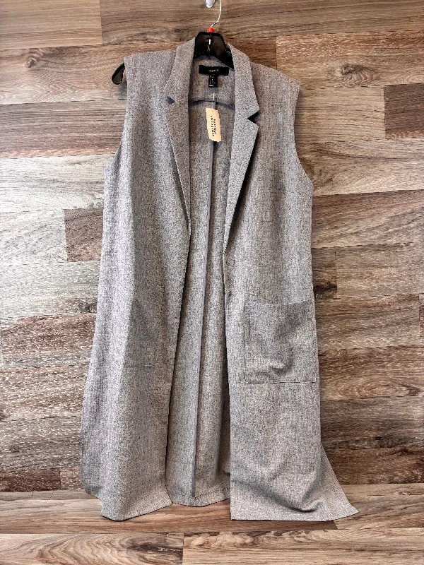 Blazer By Forever 21 In Grey, Size: L Women's Premium Blazer