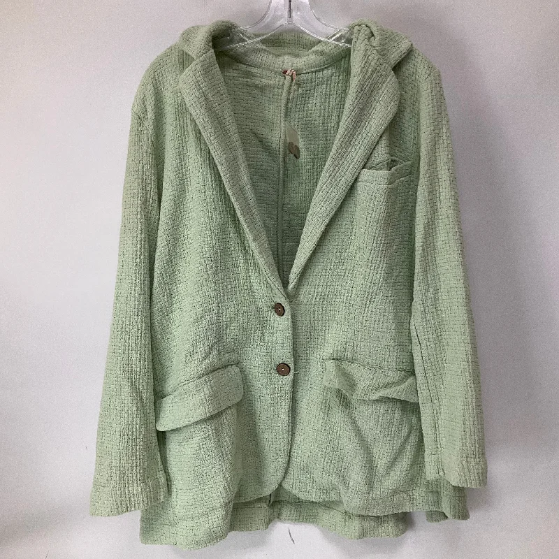 Blazer By Free People In Green, Size: M Women's Handmade Blazer
