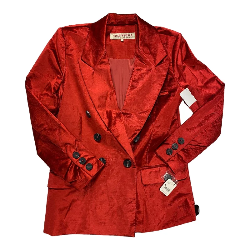 Blazer By Free People In Red, Size: S Women's Pencil Blazer