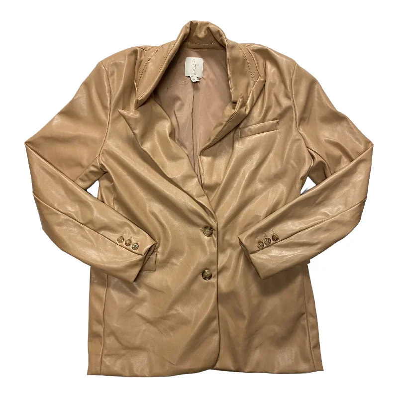 Blazer By Joie In Tan, Size: L Women's Handmade Blazer
