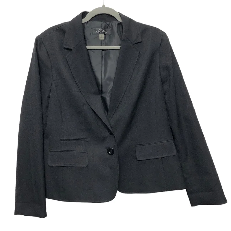 Blazer By Kasper In Black, Size: 14 Women's Trendy Jacket