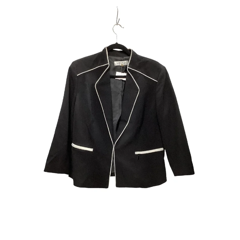 Blazer By Kasper In Black, Size: Xl Milan Custom Blazer